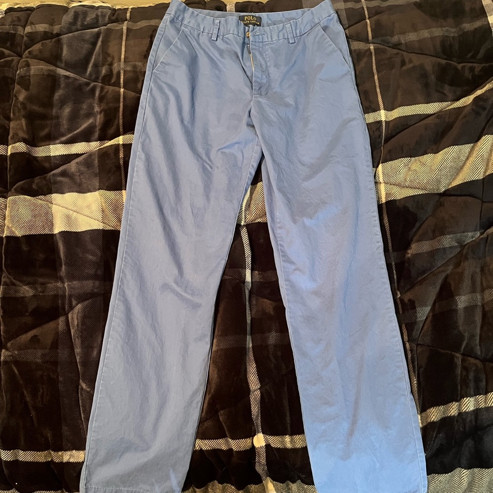 Polo Ralph Lauren Men's Blue Classic Fit Khakis Size (20)
